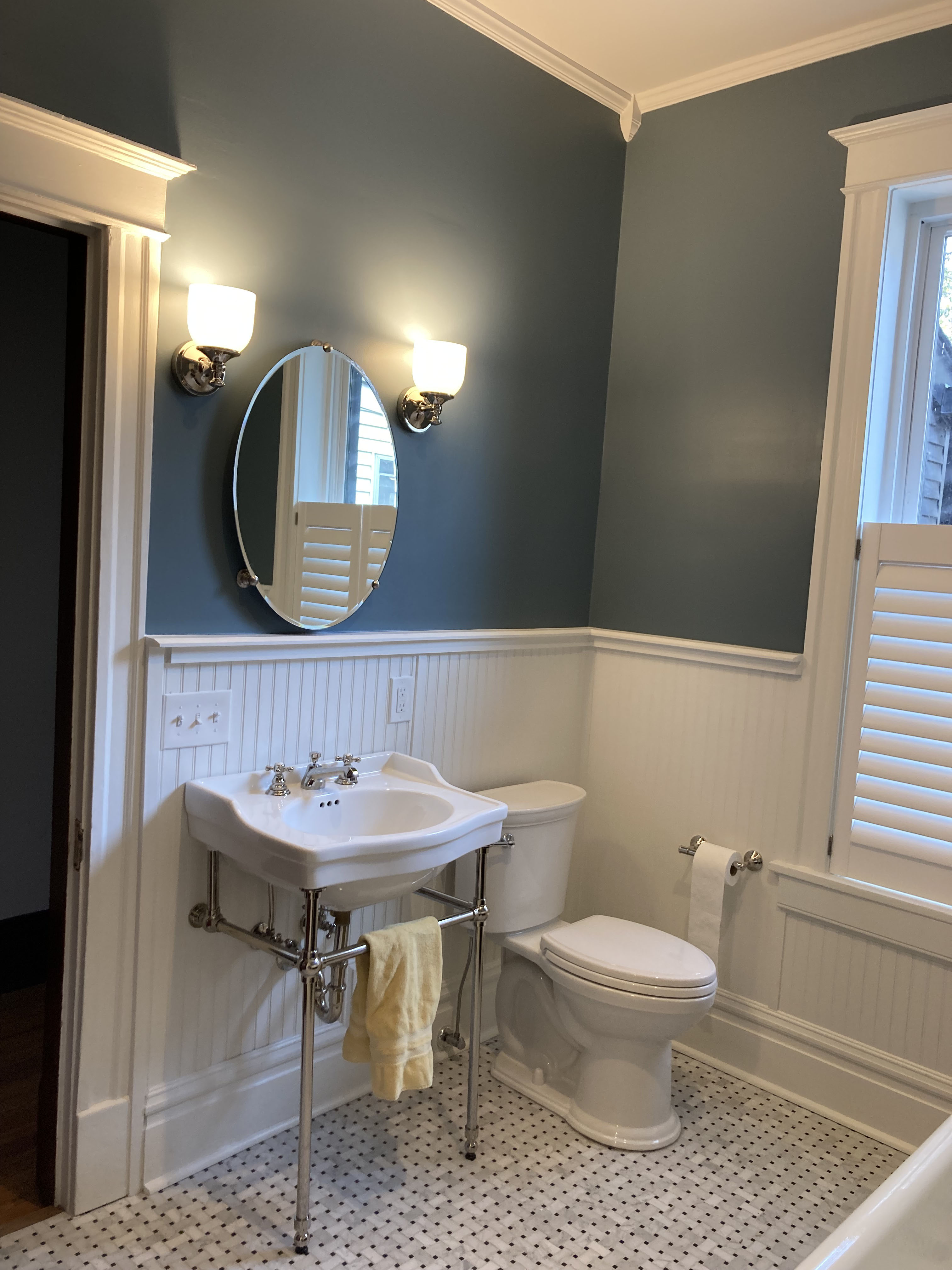 2nd floor bathroom after renovation